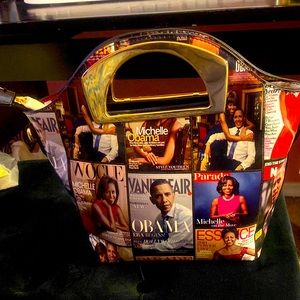 Brand new presidential Michelle and Barack Obama tote purse